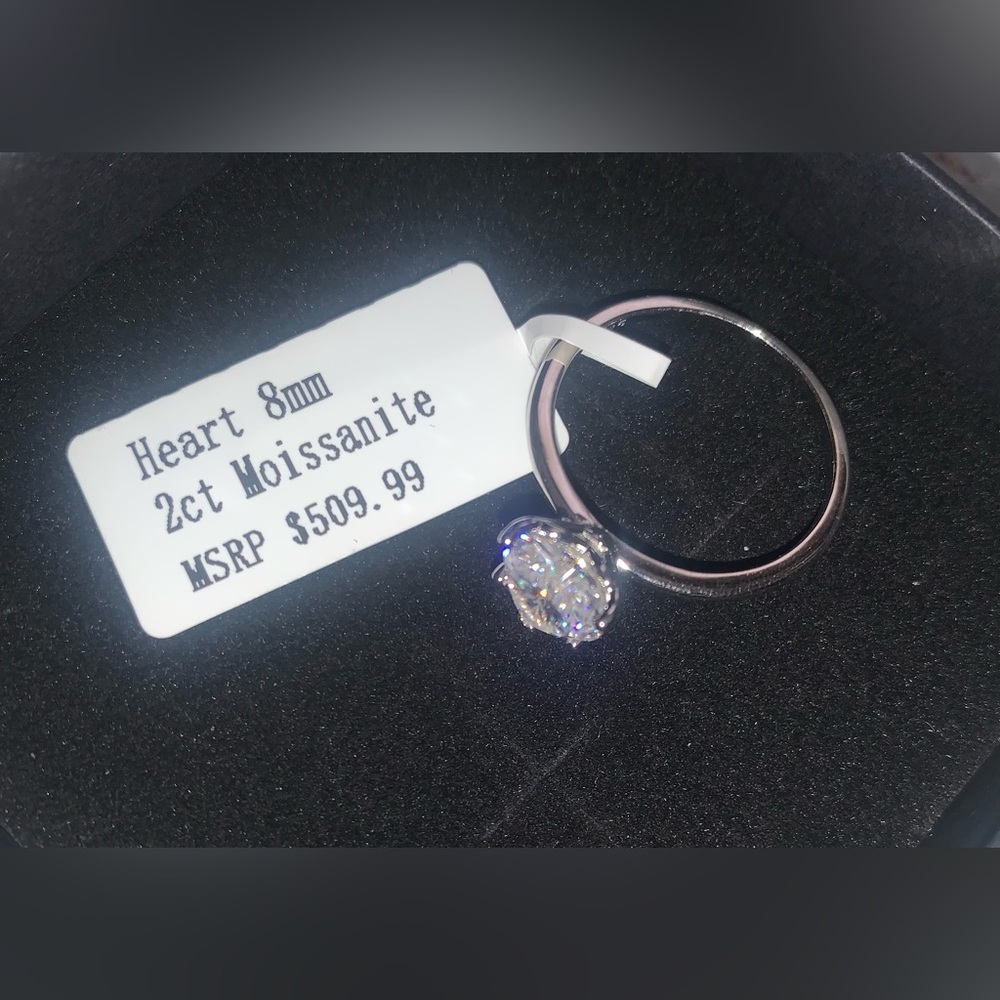 2ct Moissanite Ring Sz 9